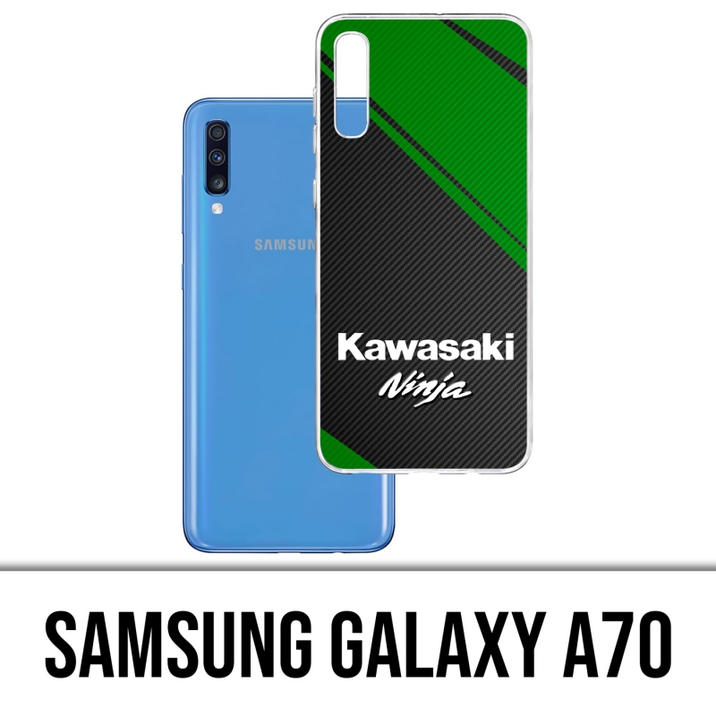 Custodia per Samsung Galaxy A70 - Logo Kawasaki Ninja
