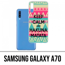 Samsung Galaxy A70 Case - Behalten Sie Ruhe Hakuna Mattata