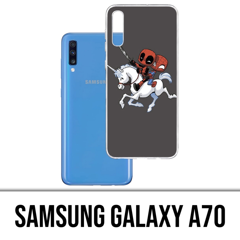 Coque Samsung Galaxy A70 - Licorne Deadpool Spiderman