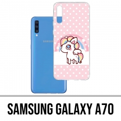 Custodia per Samsung Galaxy A70 - Unicorno Kawaii