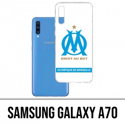 Custodia per Samsung Galaxy A70 - Om logo Marsiglia bianca