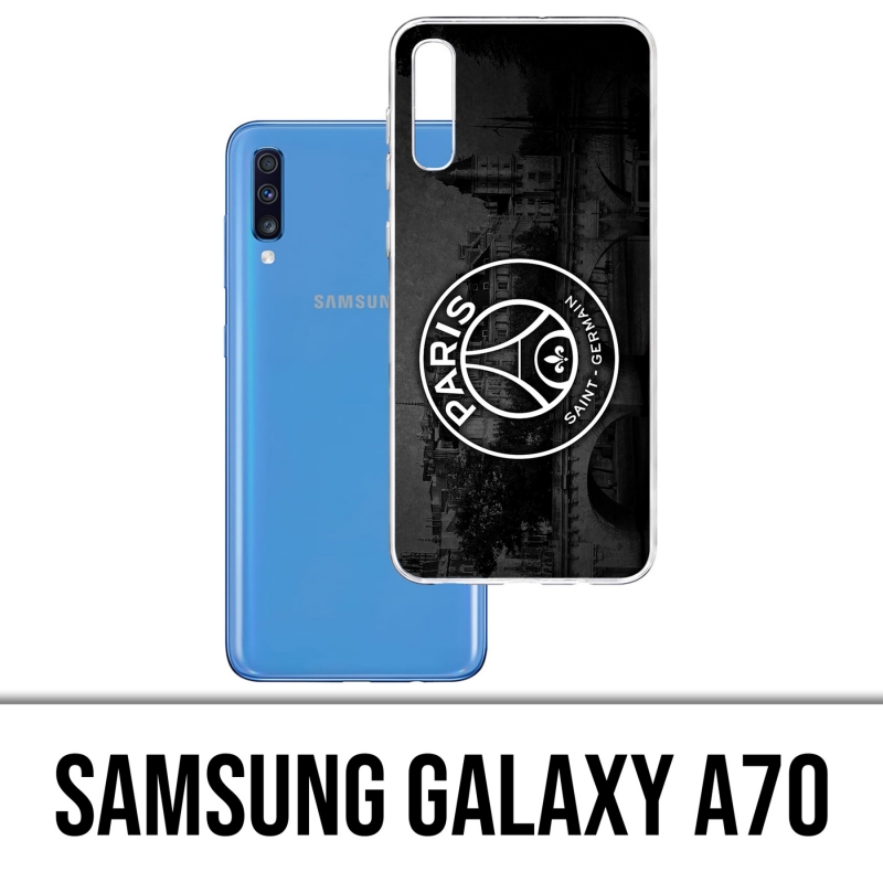 Funda Samsung Galaxy A70 - Logotipo Psg Fondo Negro