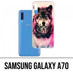 Samsung Galaxy A70 Case - Triangle Wolf