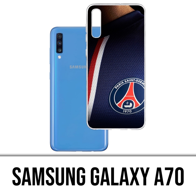 Custodia per Samsung Galaxy A70 - Maglia blu Psg Paris Saint Germain