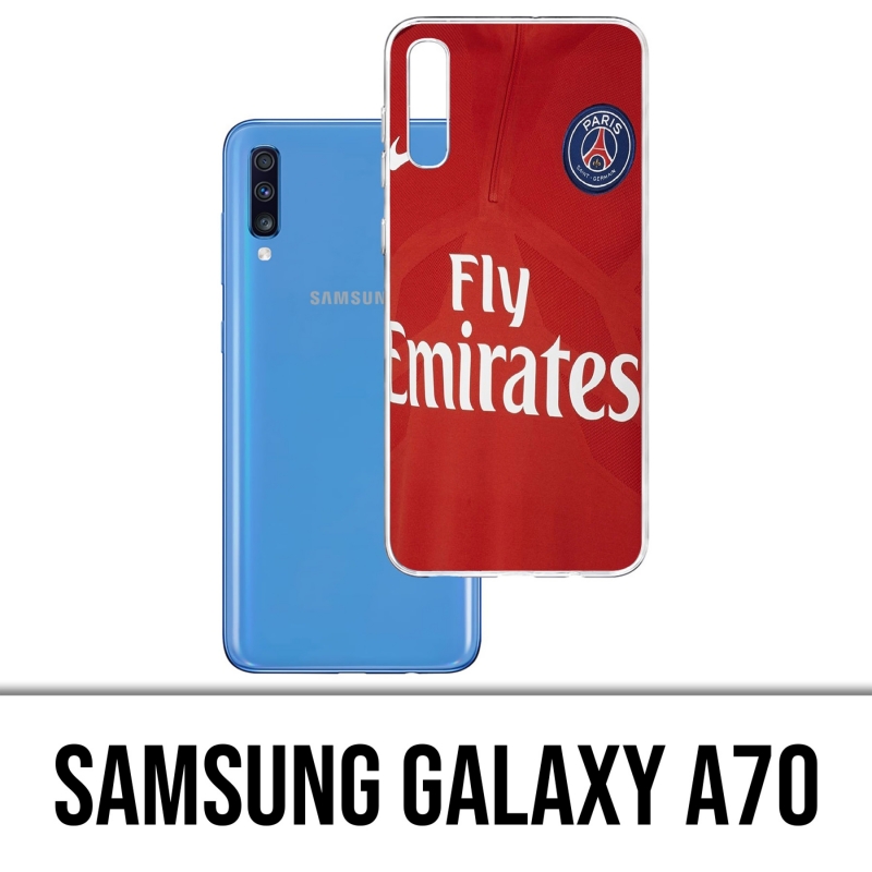 Coque Samsung Galaxy A70 - Maillot Rouge Psg