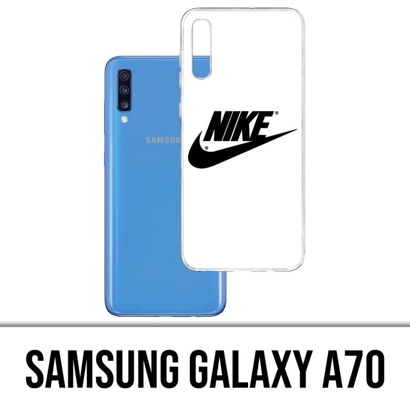 Custodia per Samsung Galaxy A70 - Logo Nike bianco