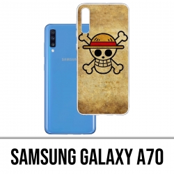 Samsung Galaxy A70 Case - One Piece Vintage Logo