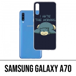 Custodia per Samsung Galaxy A70 - Pokémon Snorlax Hate Morning