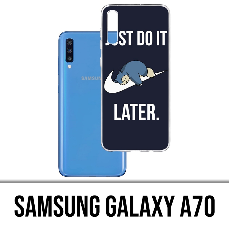 Samsung Galaxy A70 Case - Pokémon Snorlax Mach es einfach später