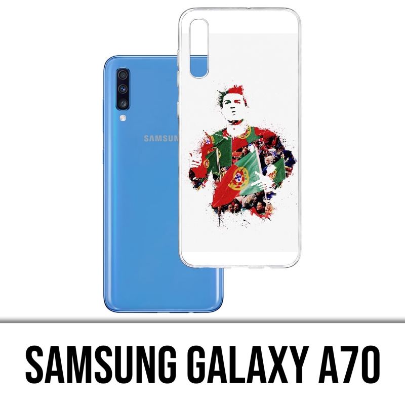 Samsung Galaxy A70 Case - Ronaldo Football Splash
