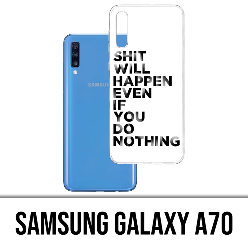 Samsung Galaxy A70 Case - Scheiße wird passieren