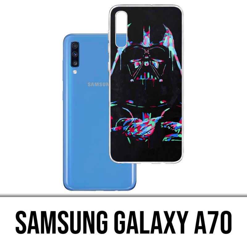 Custodia per Samsung Galaxy A70 - Star Wars Darth Vader Neon
