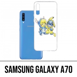 Samsung Galaxy A70 Case - Stitch Pikachu Baby