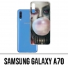Samsung Galaxy A70 Case - Suicide Squad Harley Quinn Bubble Gum