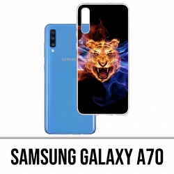 Custodia per Samsung Galaxy A70 - Flames Tiger