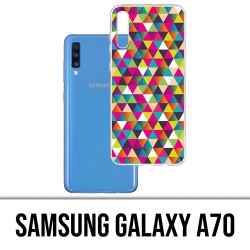 Custodia per Samsung Galaxy A70 - Triangolo multicolore