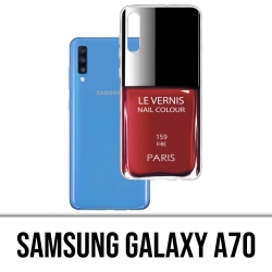 Custodia per Samsung Galaxy A70 - Vernice rossa Parigi