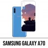 Coque Samsung Galaxy A70 - Walking Dead Ombre Zombies