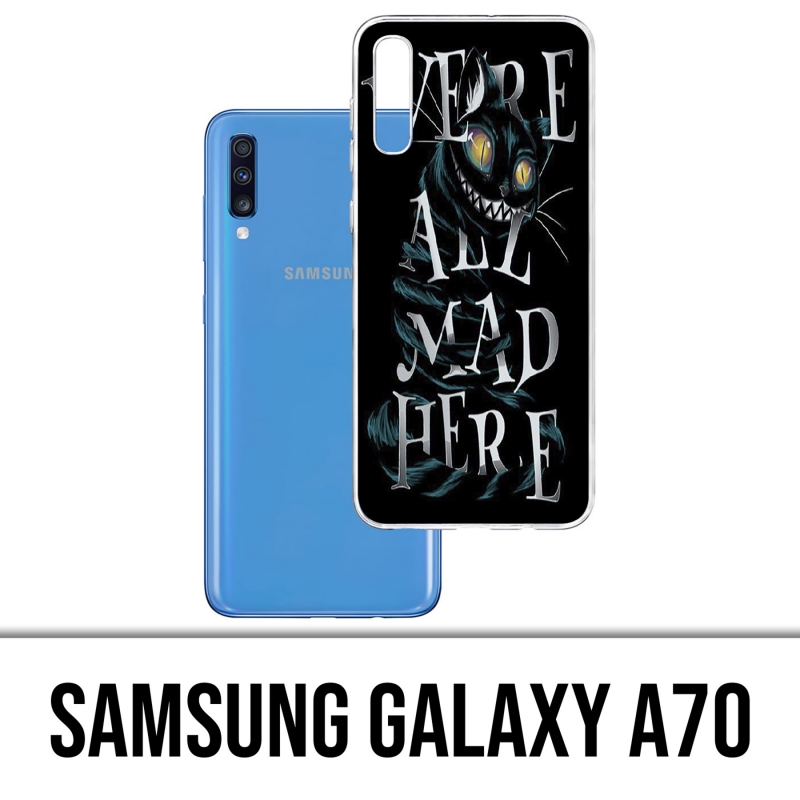 Funda Samsung Galaxy A70 - Estamos todos locos aquí Alicia en el país de las maravillas