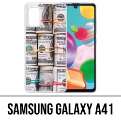 Funda Samsung Galaxy A41 - Billetes de dólar enrollados