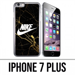 IPhone 7 Plus Hülle - Nike Logo Gold Marble
