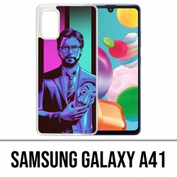 Coque Samsung Galaxy A41 - La Casa De Papel - Professeur Neon