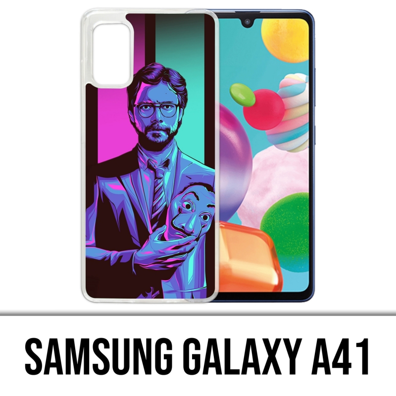 Custodia Samsung Galaxy A41 - La Casa De Papel - Professor Neon