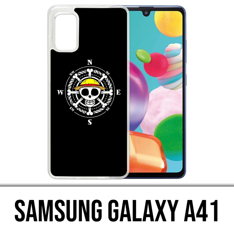 Funda Samsung Galaxy A41 - Brújula con logo de una pieza
