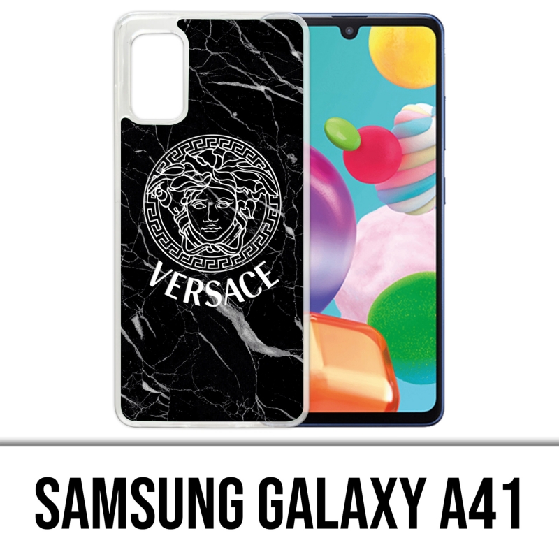 Custodia per Samsung Galaxy A41 - Versace Black Marble