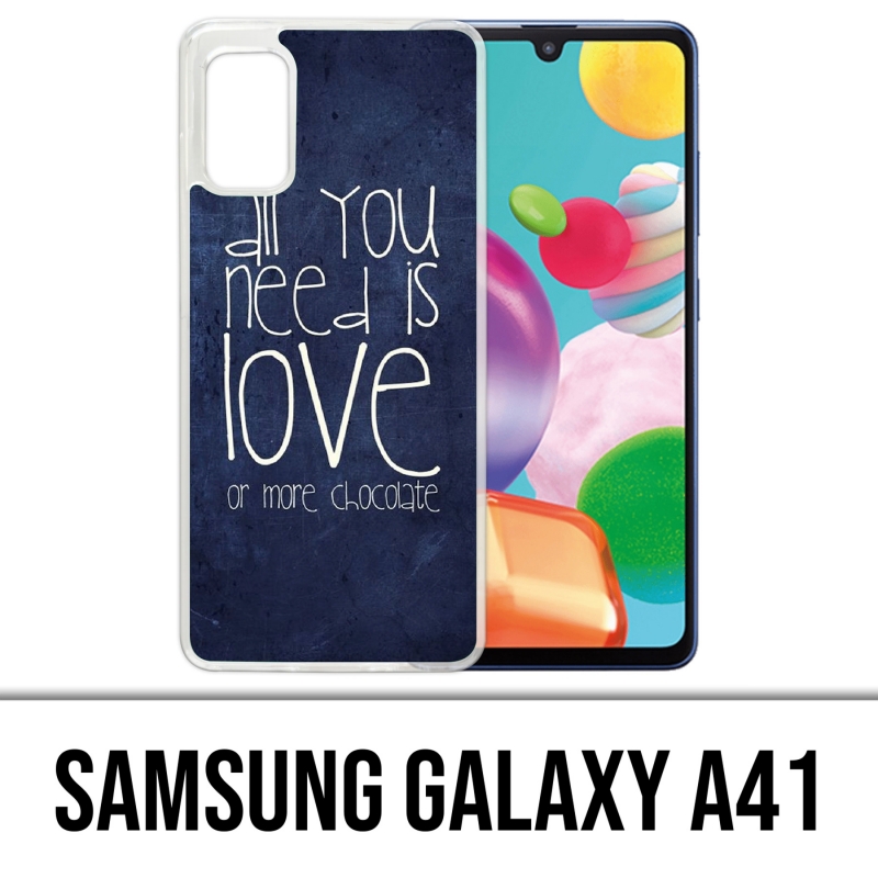 Samsung Galaxy A41 Case - All You Need Is Chocolate