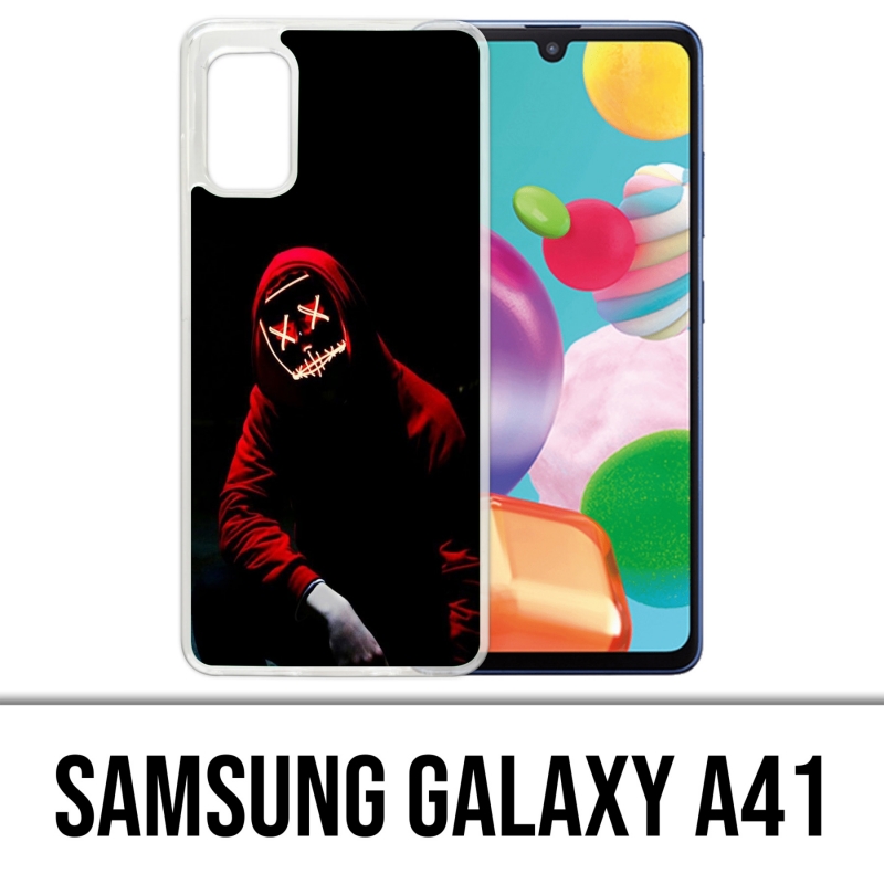 Custodia per Samsung Galaxy A41 - Maschera da incubo americano