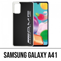 Custodia per Samsung Galaxy A41 - Logo Amg Carbon