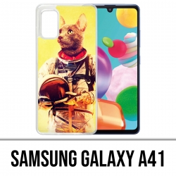 Samsung Galaxy A41 Case - Tier Astronaut Cat