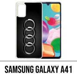 Custodia per Samsung Galaxy A41 - Audi Logo in metallo