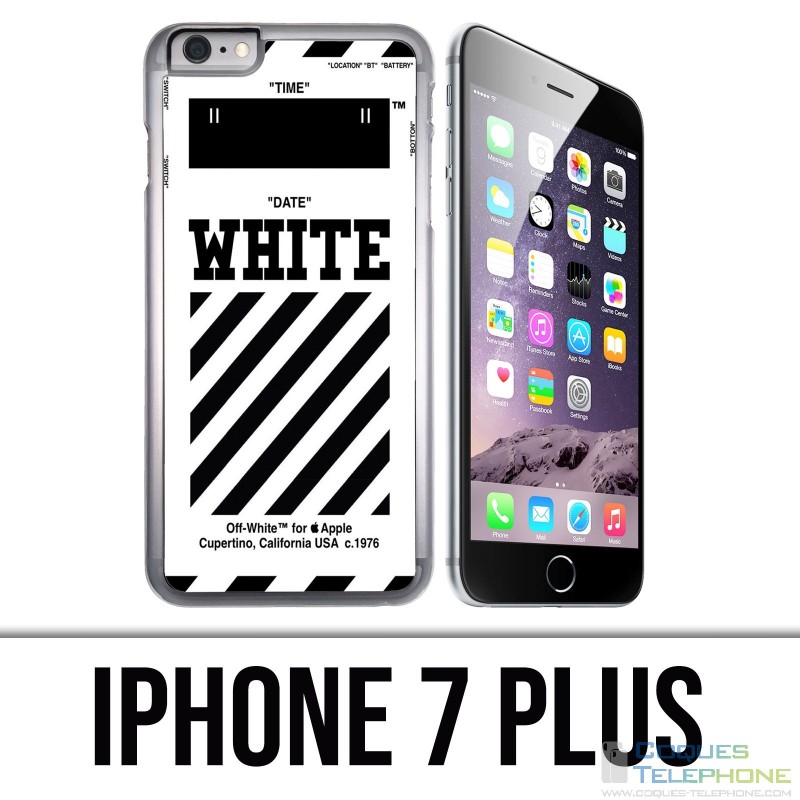Funda iPhone 7 Plus - Blanco roto Blanco
