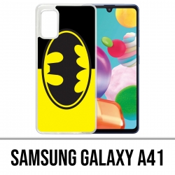 Coque Samsung Galaxy A41 - Batman Logo Classic Jaune Noir
