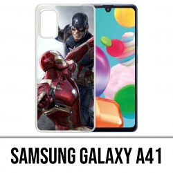 Funda Samsung Galaxy A41 - Capitán América Vs Iron Man Avengers