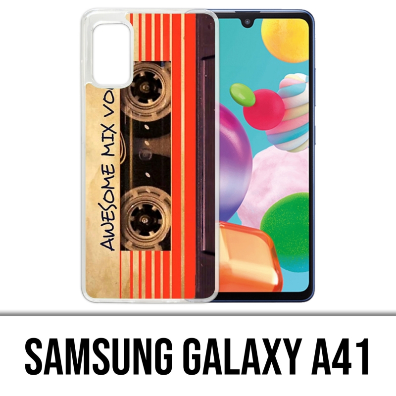 Samsung Galaxy A41 Case - Guardians Of The Galaxy Vintage Audio Cassette