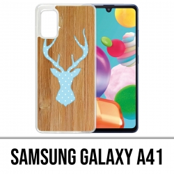Coque Samsung Galaxy A41 - Cerf Bois Oiseau