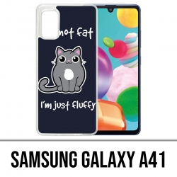 Coque Samsung Galaxy A41 - Chat Not Fat Just Fluffy