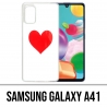 Coque Samsung Galaxy A41 - Coeur Rouge