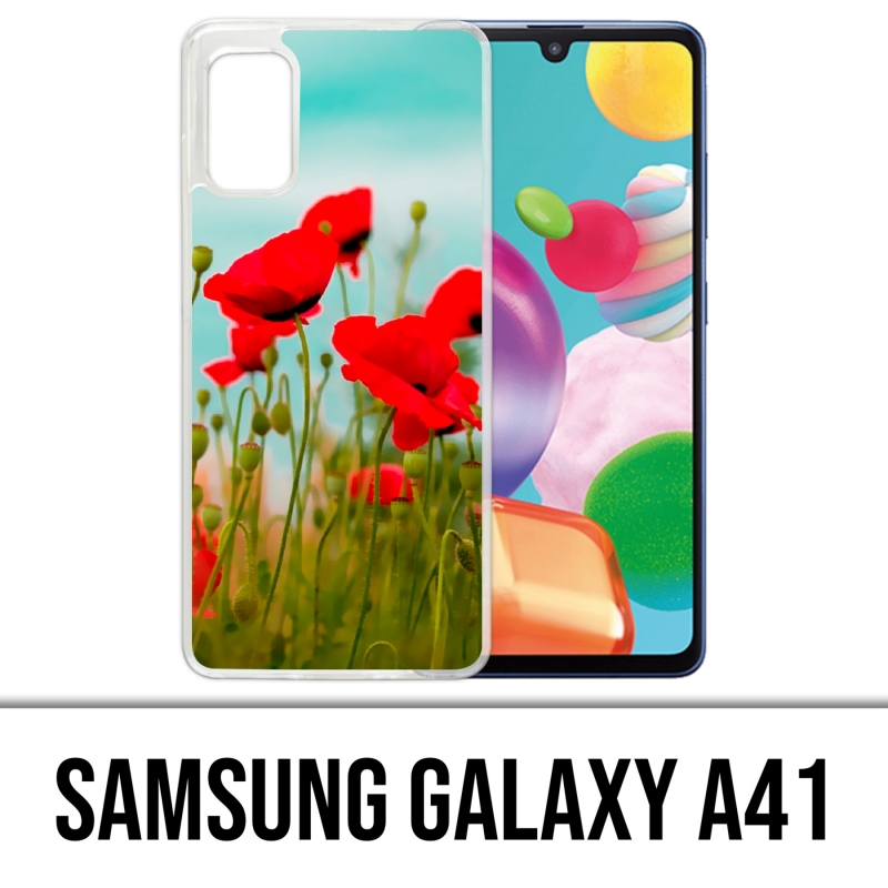 Coque Samsung Galaxy A41 - Coquelicots 2