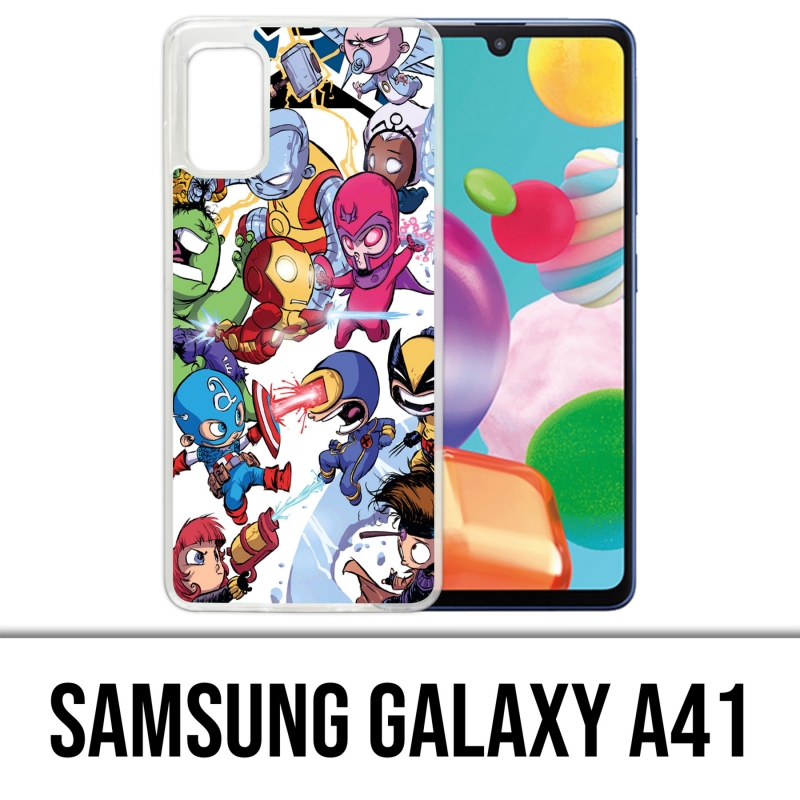 Funda Samsung Galaxy A41 - Cute Marvel Heroes