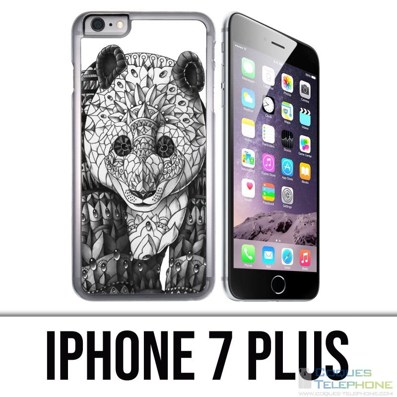 Coque iPhone 7 PLUS - Panda Azteque