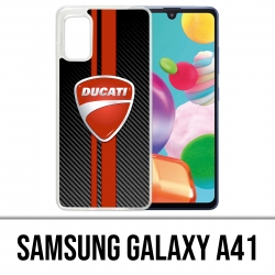 Samsung Galaxy A41 Case - Ducati Carbon