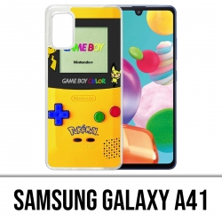 Custodia per Samsung Galaxy A41 - Game Boy Color Pikachu Pokémon Giallo