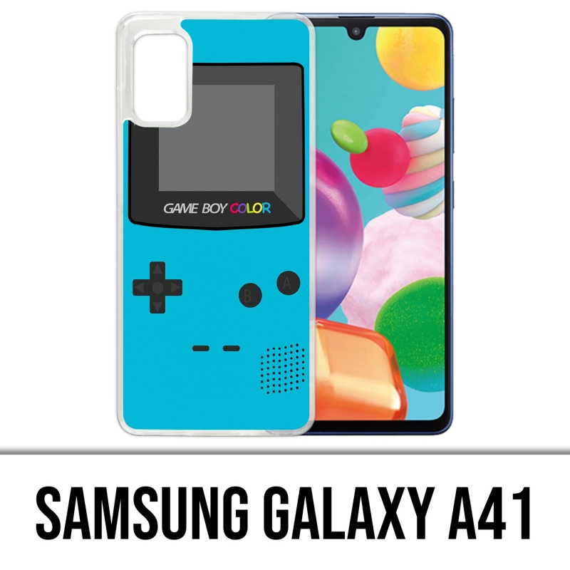 Custodia per Samsung Galaxy A41 - Game Boy Color Turchese