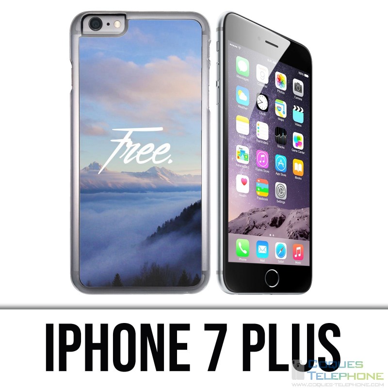 Coque iPhone 7 Plus - Paysage Montagne Free