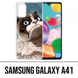 Custodia per Samsung Galaxy A41 - Gatto scontroso