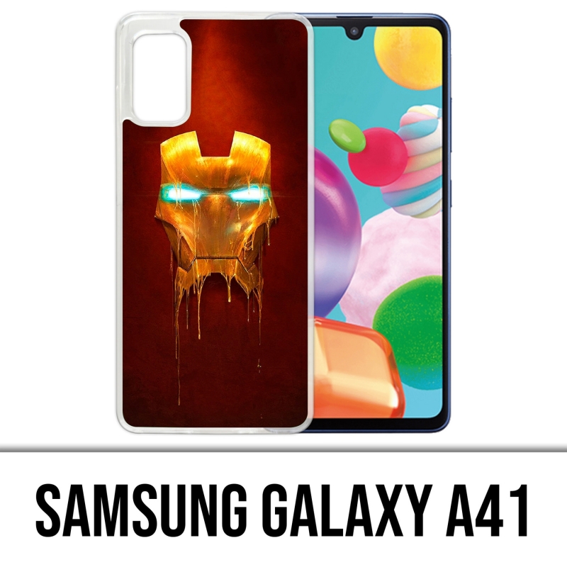Custodia per Samsung Galaxy A41 - Iron Man Gold